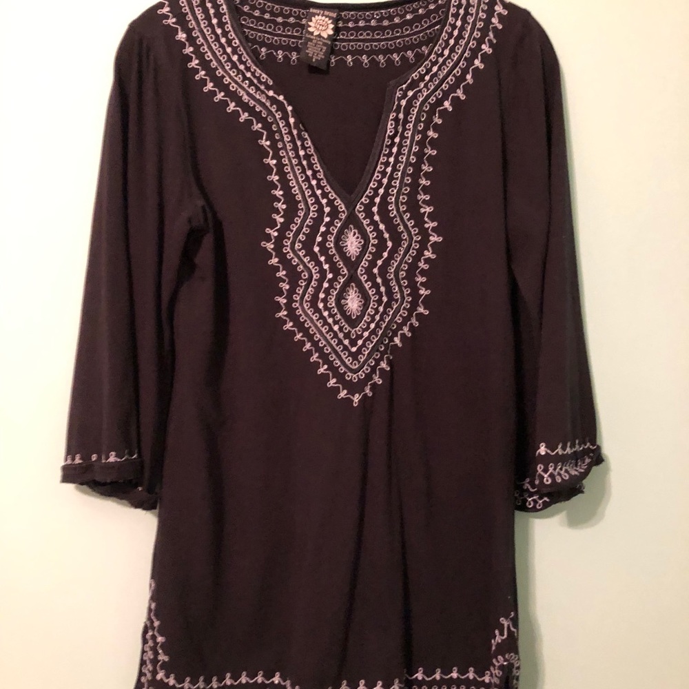 Lucky Brand embroidered top